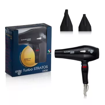   Eurostil Hajszárító Turbo Stratos 3800 Fekete 2200-2400W 02931
