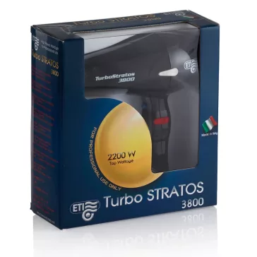   Eurostil Hajszárító Turbo Stratos 3800 Fekete 2200-2400W 02931