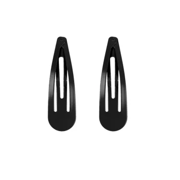 Eurostil hajcsat 7cm fekete (12db) 03480