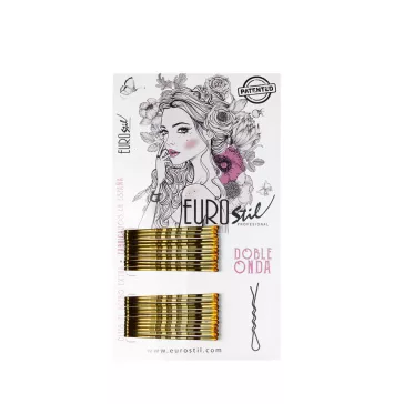 Eurostil hullámcsat double wave bronz 5 cm (24db) 04934
