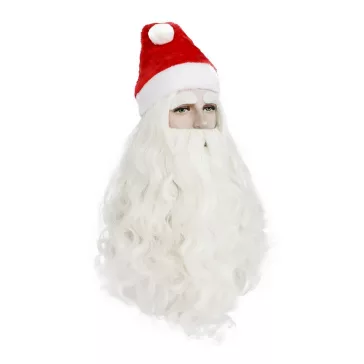 Mikulás szakáll és paróka szett
