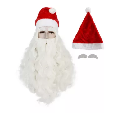 Mikulás szakáll és paróka szett