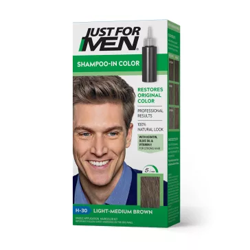   Just for Men Shampoo-In hajszínező H-30 világos-középbarna