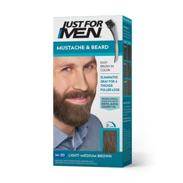   Just for Men bajusz és szakállfesték M-30 világos középbarna