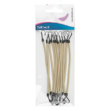 Sinelco hajgumi kampós 12db/csomag beige 443252996