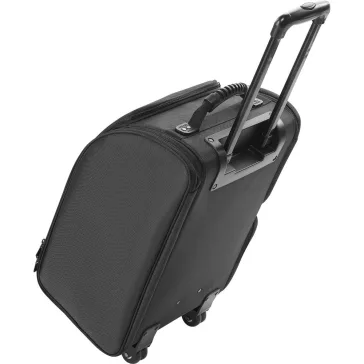Sibel fodrász bőrönd kerekekkel fekete nylon P005171