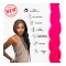 Afro szintetikus 100% kanekalon haj 120 g UV pink