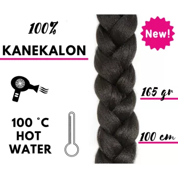 Afro szintetikus 100% kanekalon haj 165g - 1B