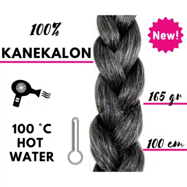 Afro szintetikus 100% kanekalon haj 165g - M34