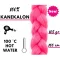 Afro szintetikus 100% kanekalon haj 165g - Pink