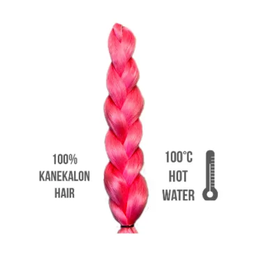 Afro szintetikus 100% kanekalon haj 85gr #pink (F-1)