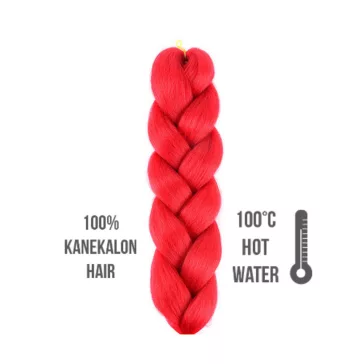 Afro szintetikus kanekalon haj red