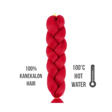 Afro szintetikus kanekalon haj tomato red (paradicsom piros)