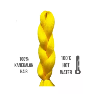 Afro szintetikus 100% kanekalon haj 85gr #yellow