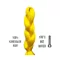 Afro szintetikus 100% kanekalon haj 85gr #yellow