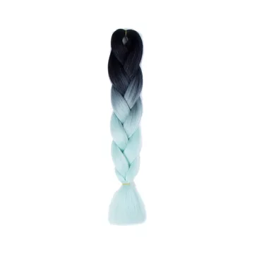 Afro ombre szintetikus haj 13 fekete-menta
