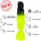 Afro ombre szintetikus 100% kanekalon haj bicolor #13 fekete-neon zöld