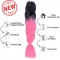 Afro ombre szintetikus 100% kanekalon haj bicolor #4 fekete-pink