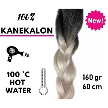 Afro ombre szintetikus 100% kanekalon haj 160g 60cm - T1B/60