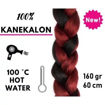 Afro ombre szintetikus 100% kanekalon haj 160g 60cm - T1B/BG