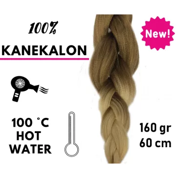   Afro ombre szintetikus 100% kanekalon haj 160g 60cm - T27/613