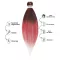 Afro ombre szintetikus 100% kanekalon haj 80g #26 bordó-pink-fehér