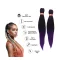 Afro ombre szintetikus 100% kanekalon haj 160g 60cm - T1B/Violet