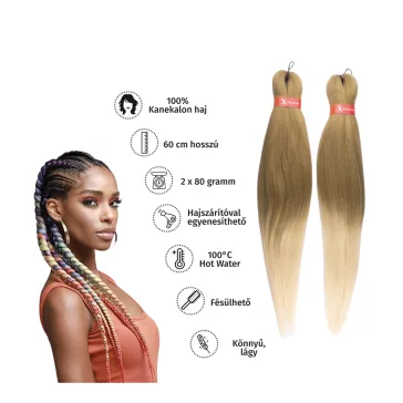  Afro ombre szintetikus 100% kanekalon haj 160g 60cm - T27/613