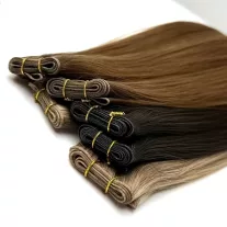 Wefted hair