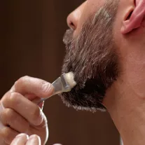 Beard and mustache dyeing