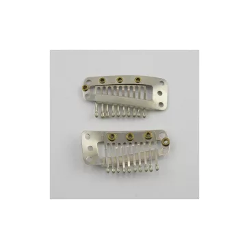 Tressz csat ezüst "L" méret 12db/csomag