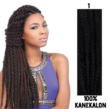 Afro raszta szintetikus 100% kanekalon haj - 1