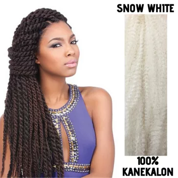 Afro raszta szintetikus 100% kanekalon haj - Snow White